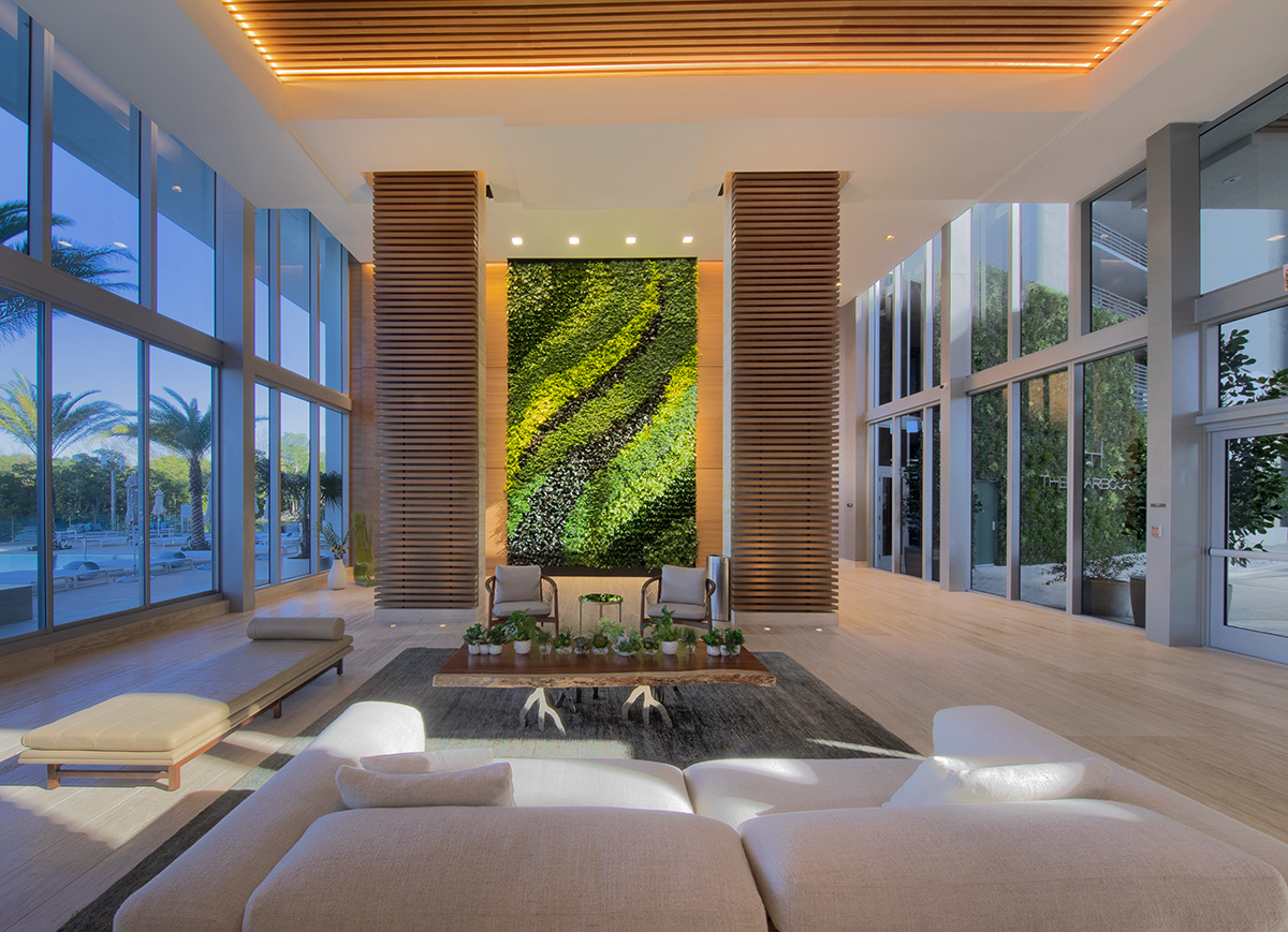Interior design view at the Harbour Condo Tower - North Miami Beach, FL