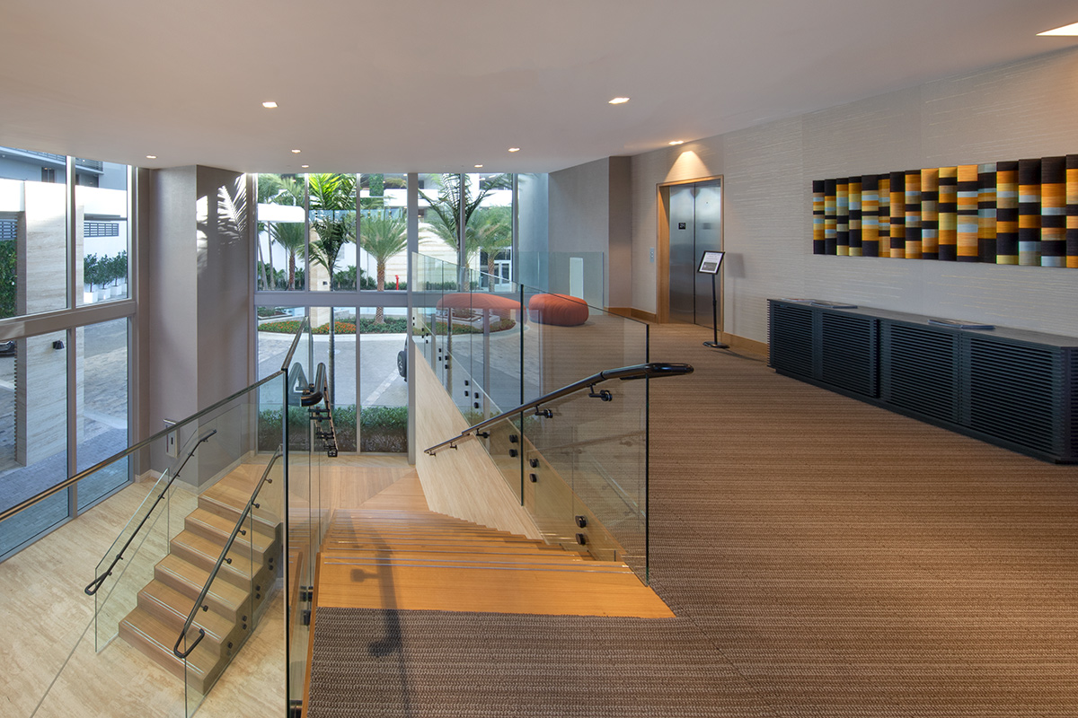 Interior design view at the Harbour Condo Tower - North Miami Beach, FL