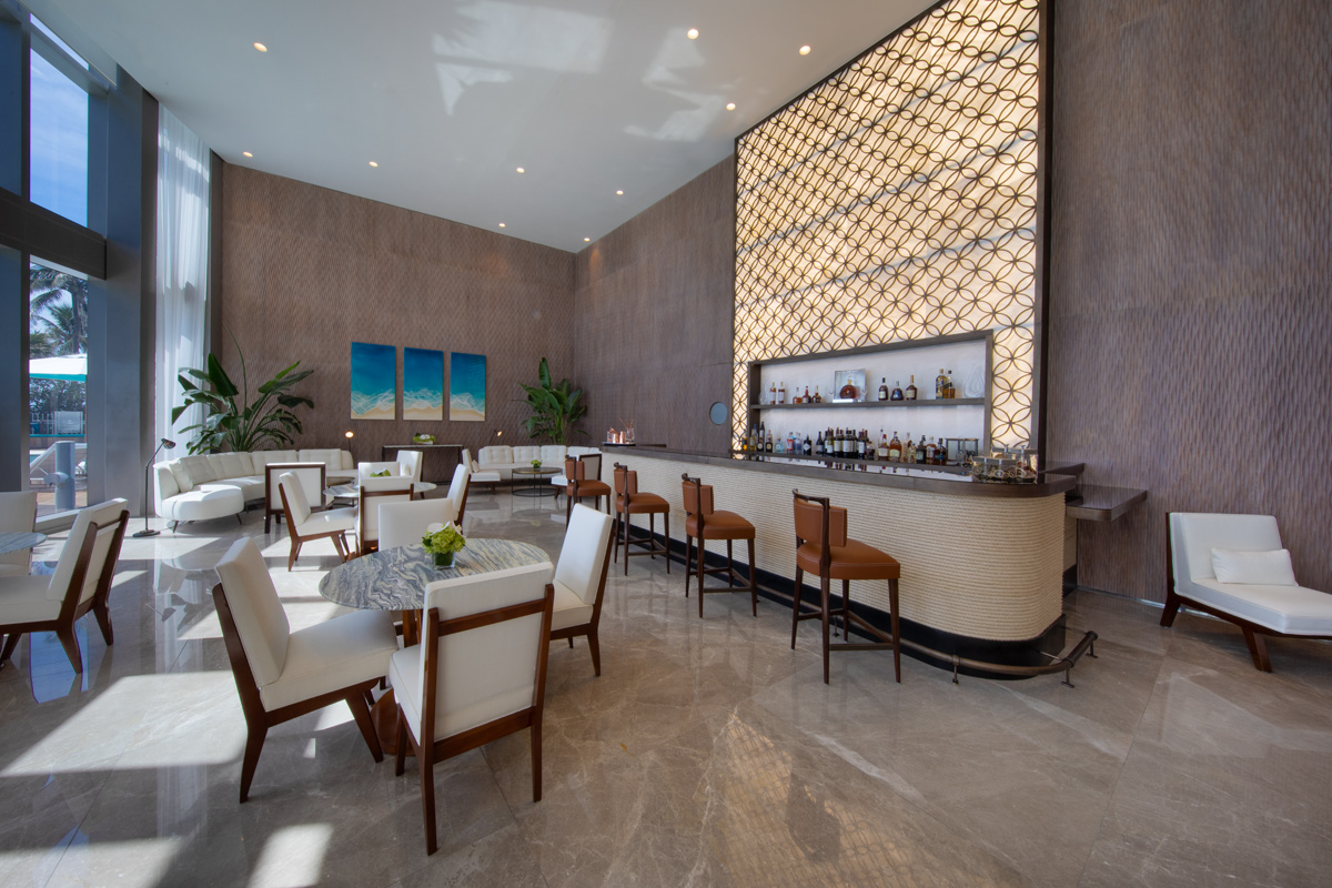 Grill Room of the Ritz Carlton Residences in Sunny Isles Beach, FL