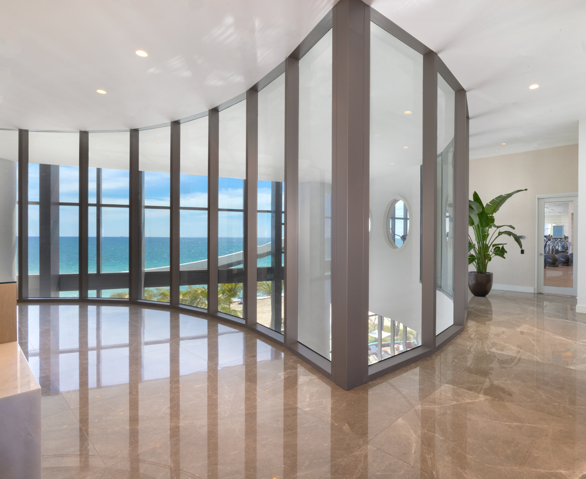 Spa reception at the Ritz Carlton Residences in Sunny Isles Beach, FL