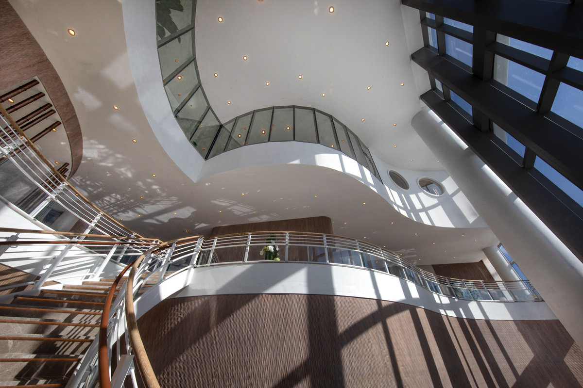 Lobby staircase of the Ritz Carlton Residences in Sunny Isles Beach, FL