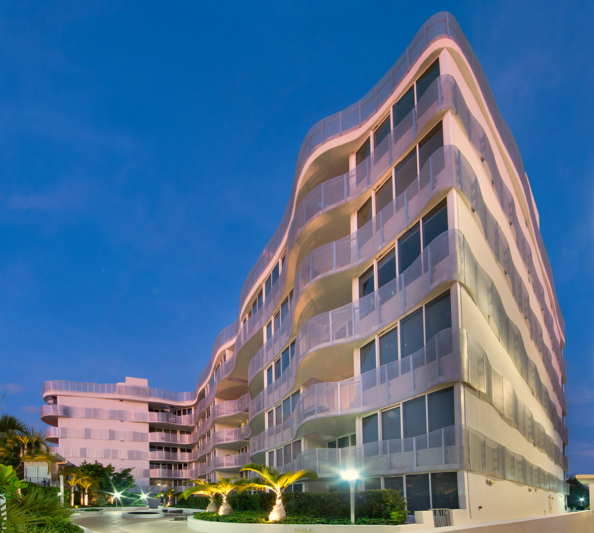 Architectural dusk view at Artecity Luxury Condos - Miami Beach, FL