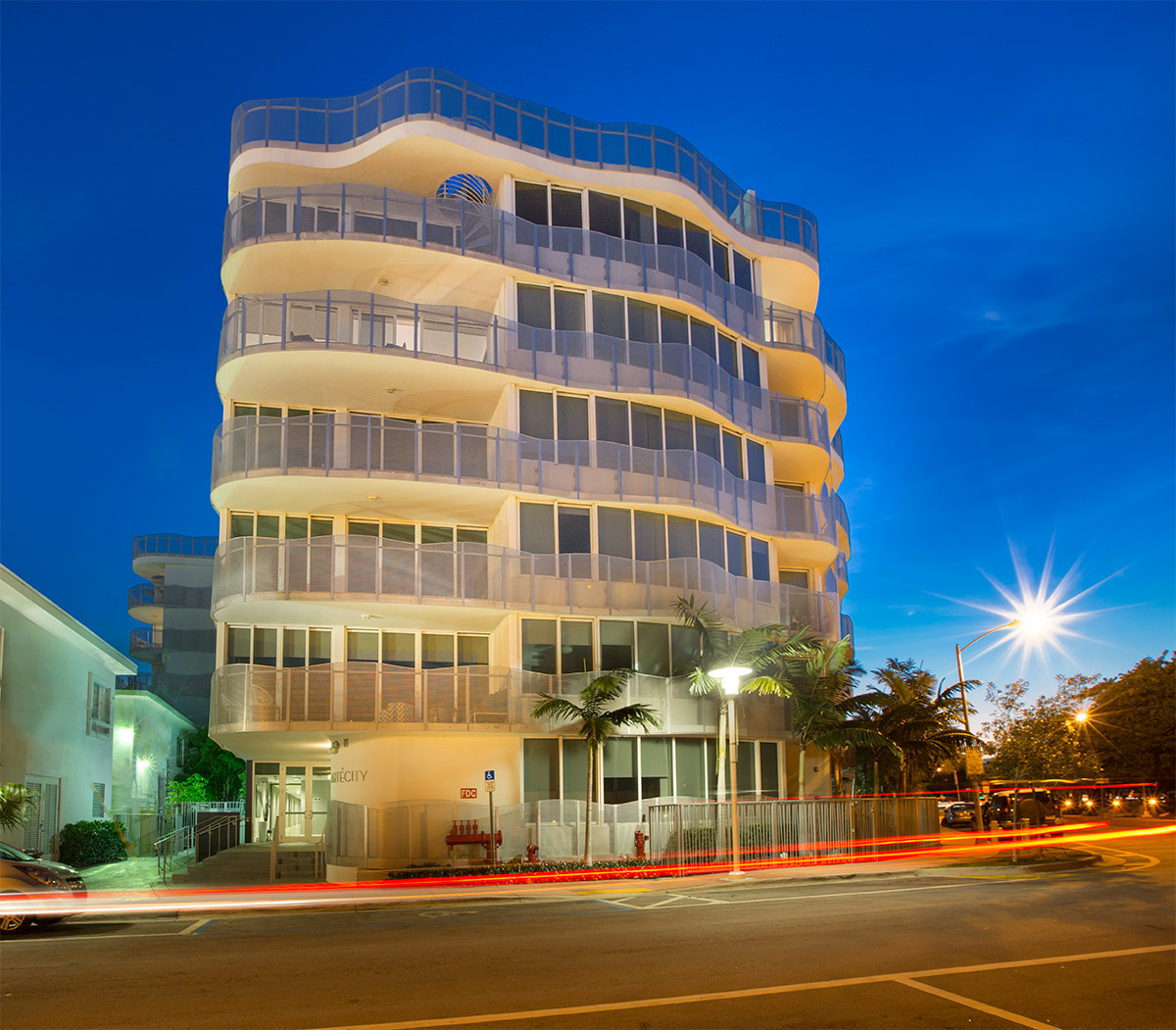 Architectural dusk view at Artecity Luxury Condos - Miami Beach, FL