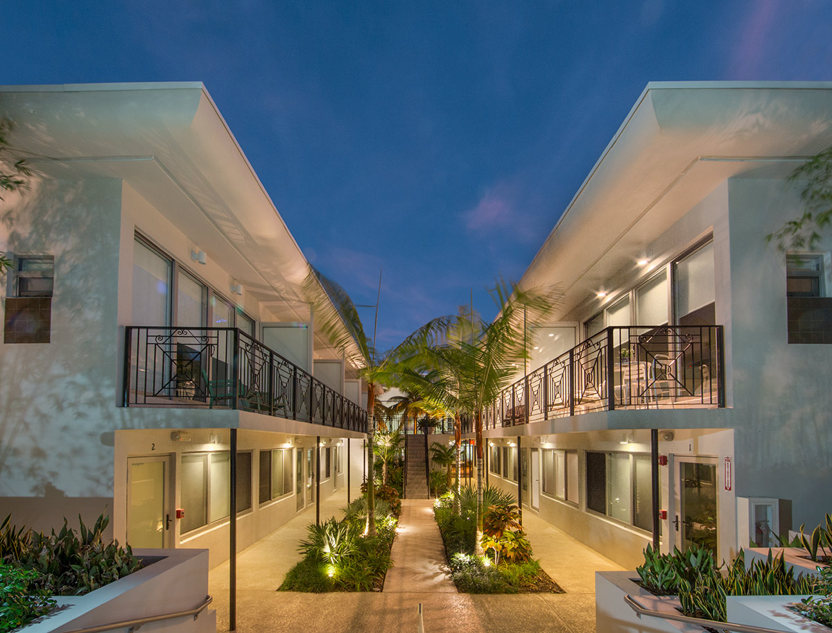 Architectural dusk view at Artecity Luxury Condos - Miami Beach, FL