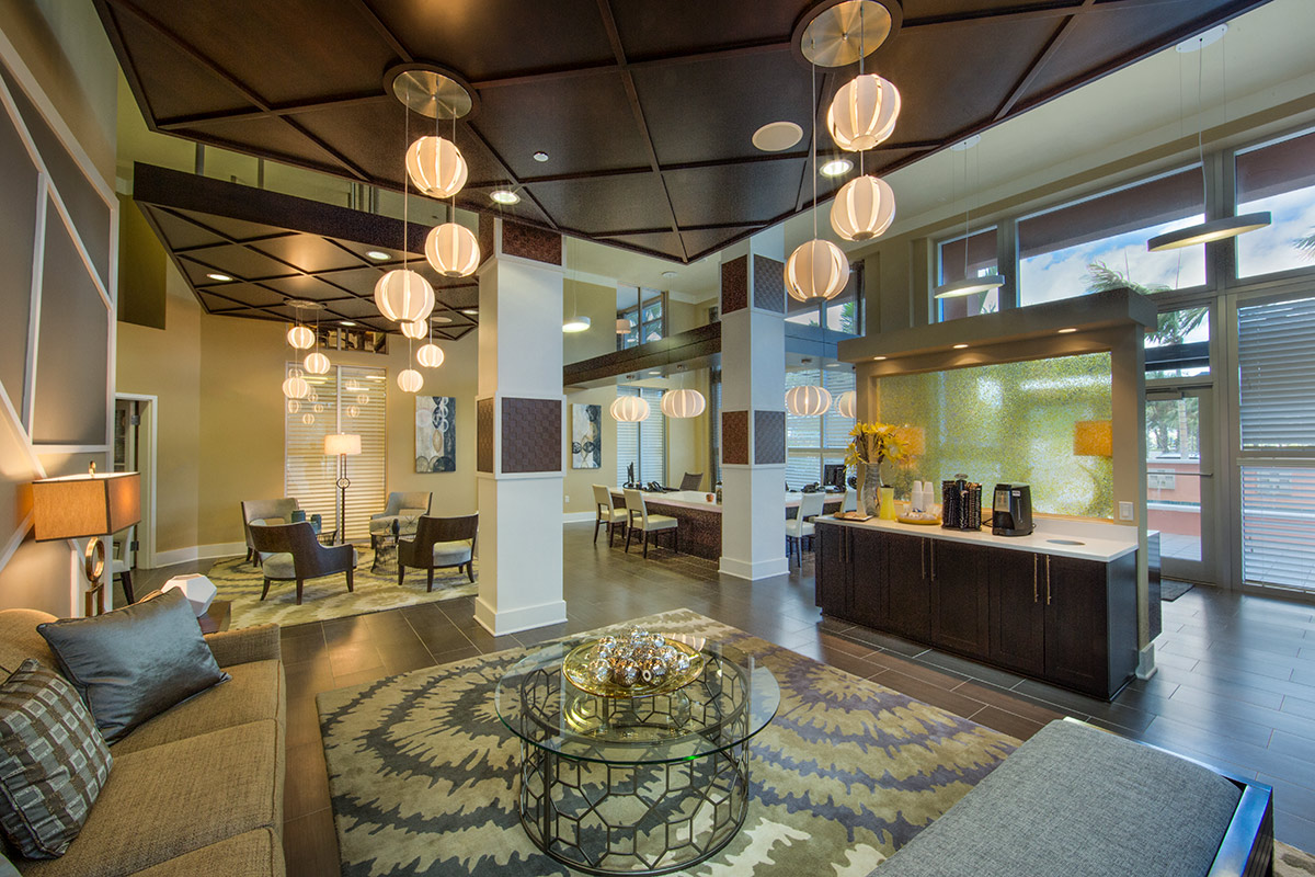 Interior design view at the Alta Congress Luxury Rentals - Delray Beach, FL