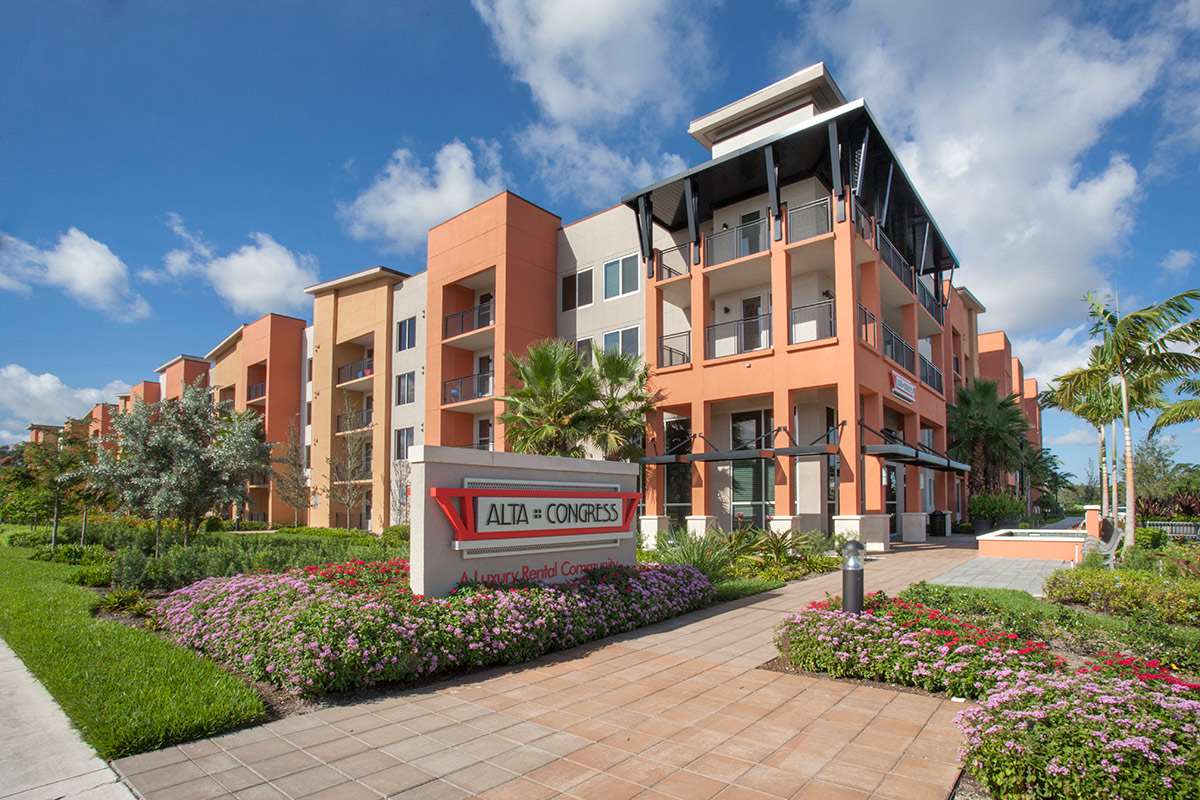 Architectural view at the Alta Congress Luxury Rentals - Delray Beach, FL