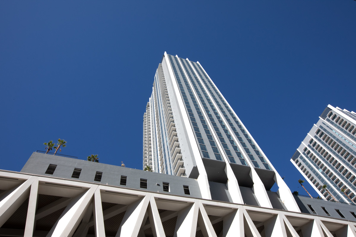 Architectural view of the Miami Central ParkLine residences.