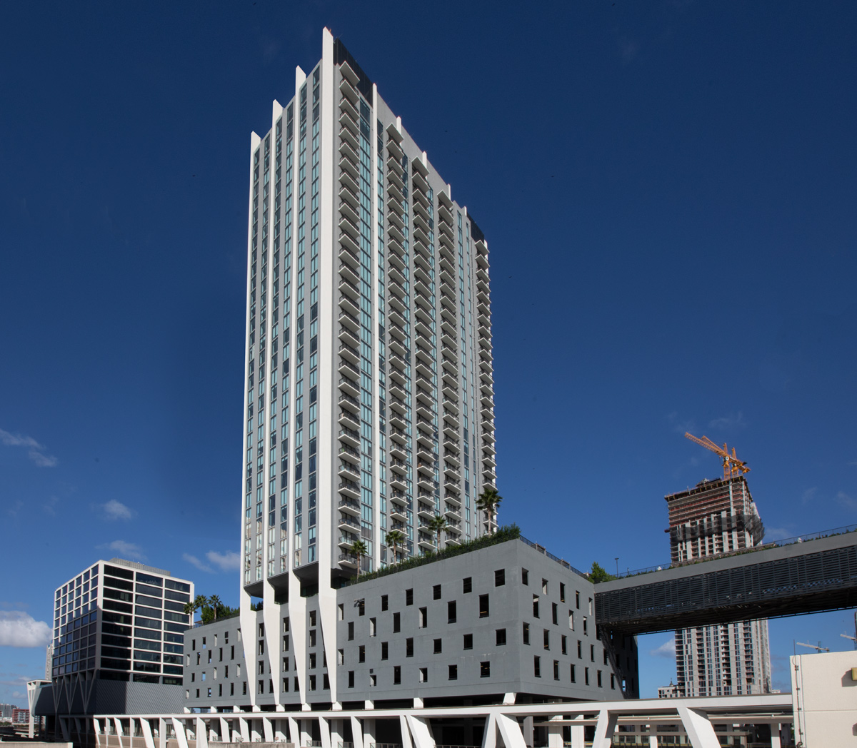 Architectural view of the Miami Central ParkLine residences.