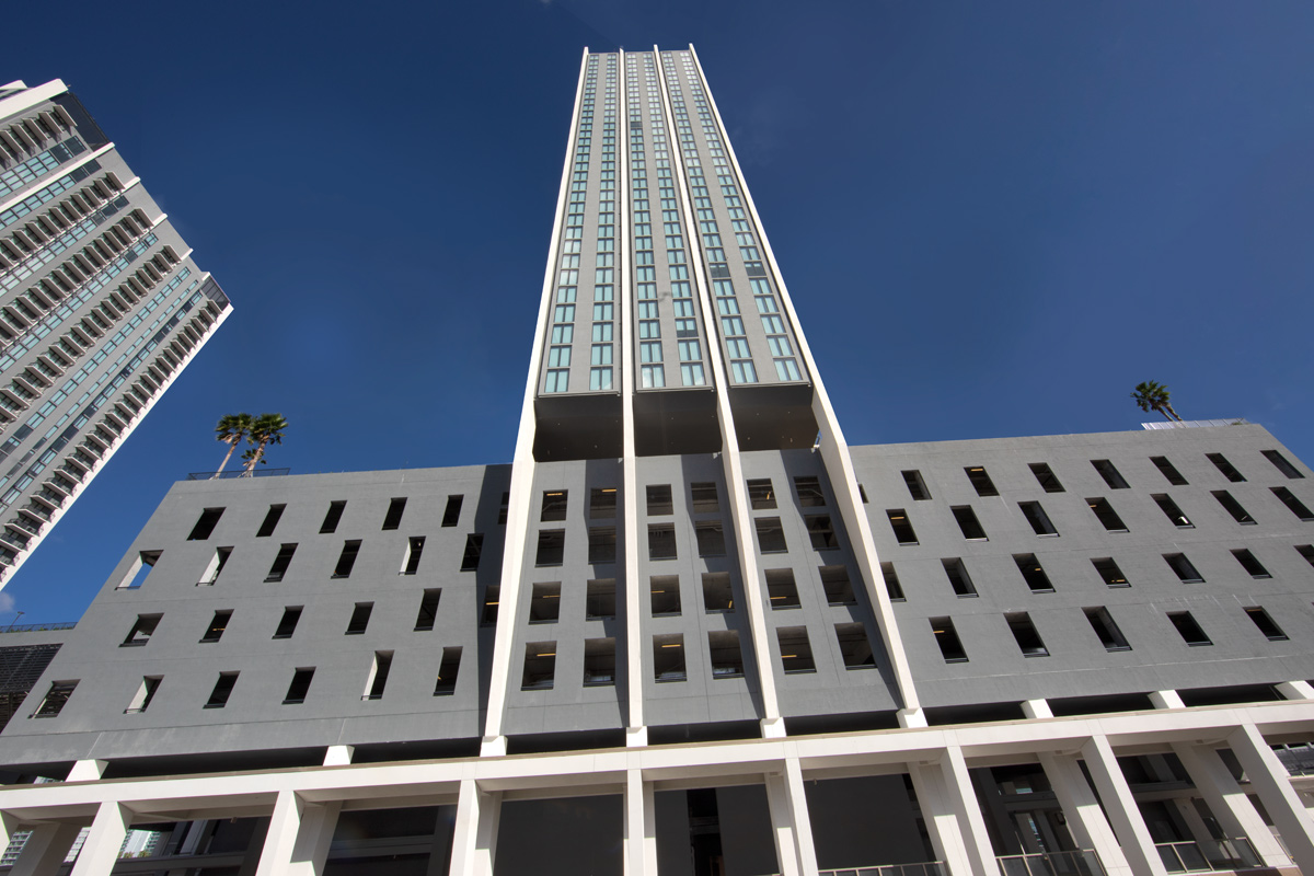 Architectural view of the Miami Central ParkLine residences.