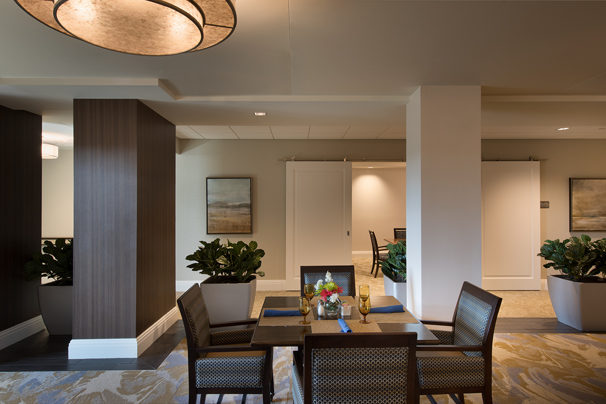 Interior design view of Moorings Park at Grey Oaks senior living in Naples, FL.