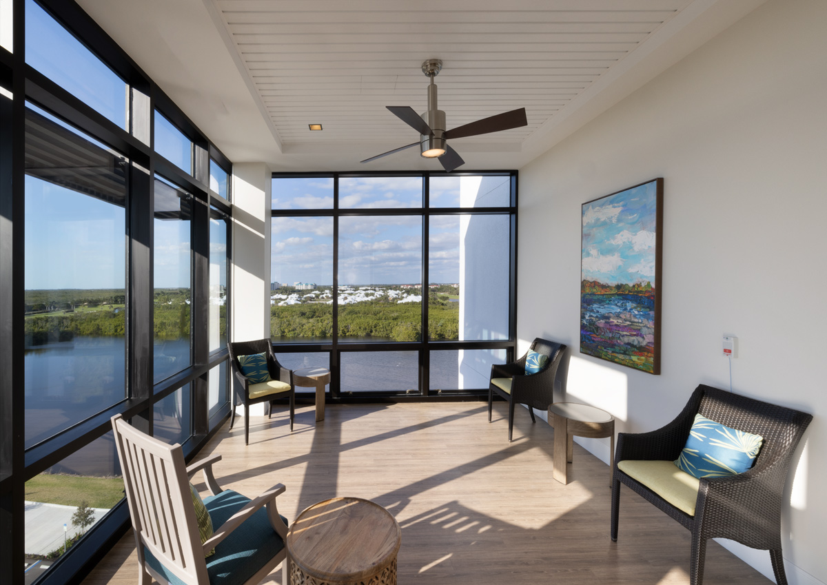  Interior design view of Shell Point Larsen Health in Fort Myers, FL. 