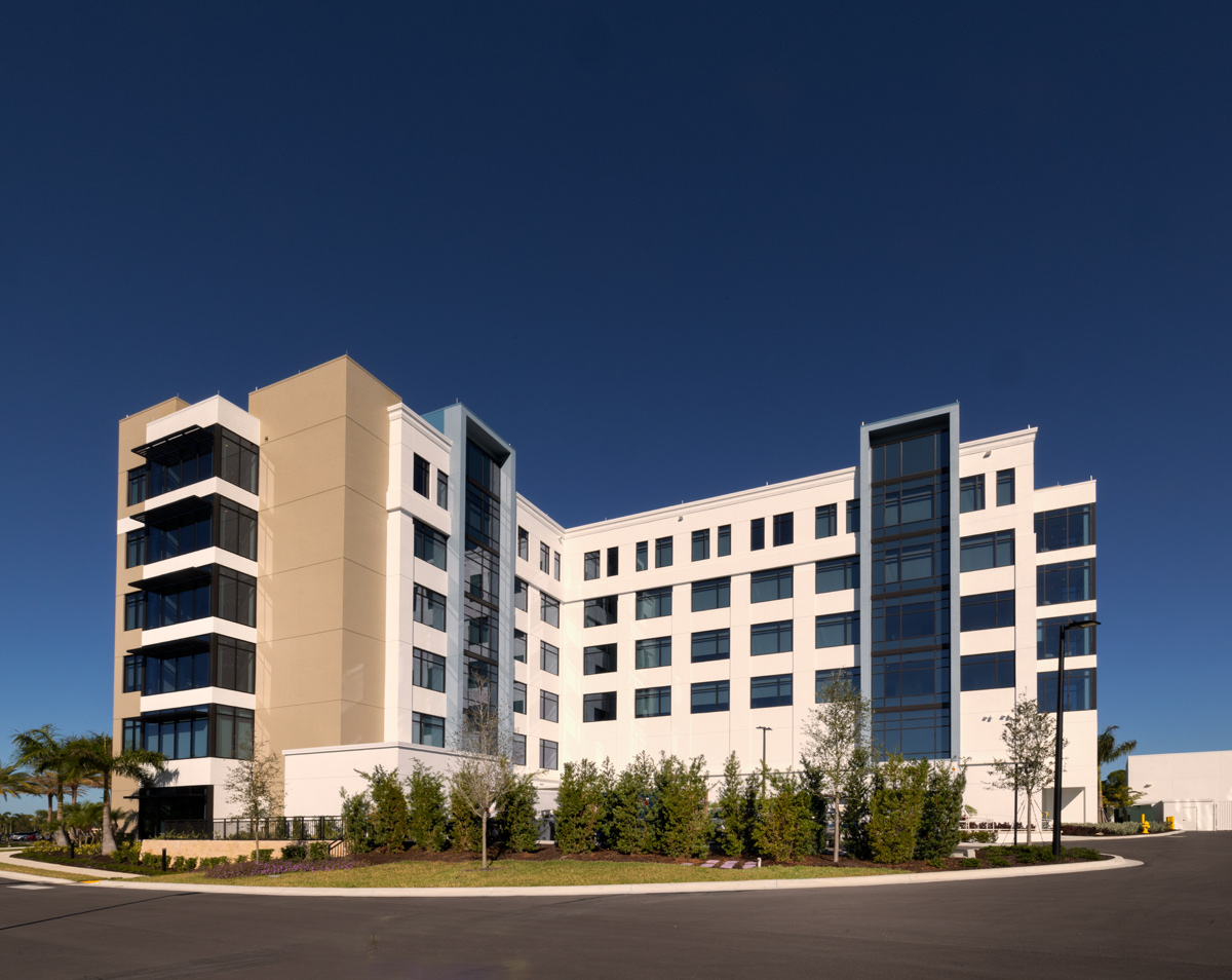 Architectural view of Shell Point Larsen Health in Fort Myers, FL.