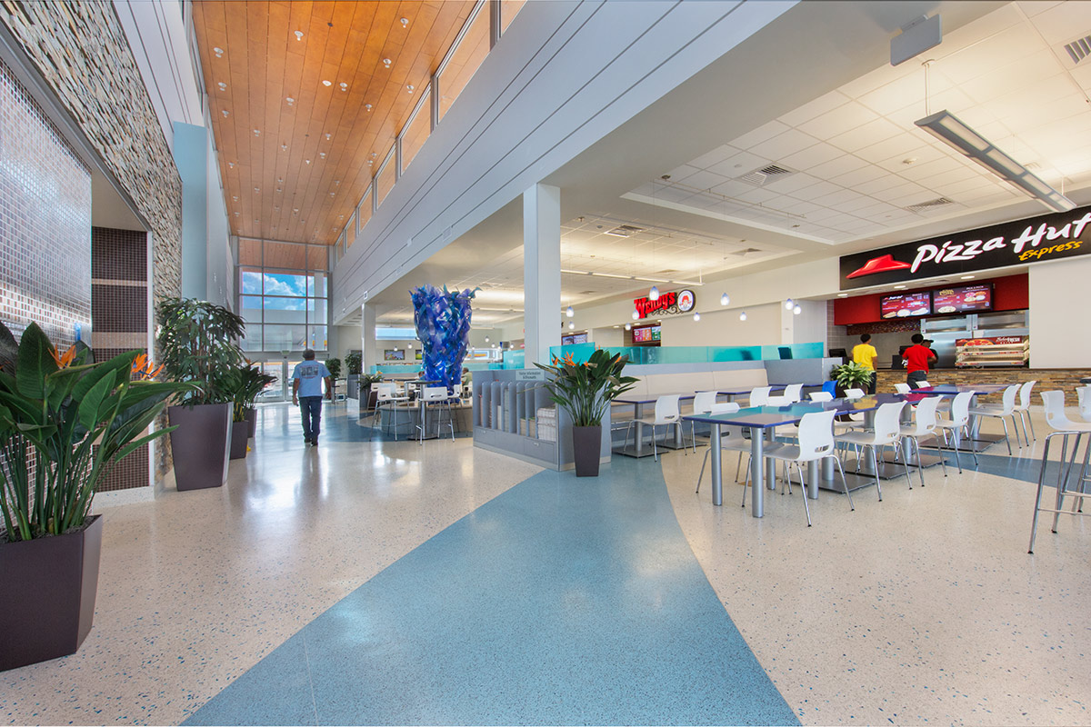  Interior design view at the Pompano Beach FL Service Plaza.