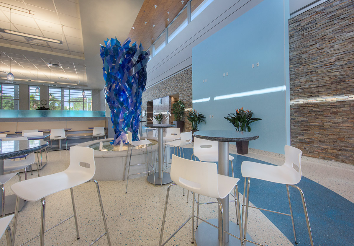  Interior design view at the Pompano Beach FL Service Plaza.