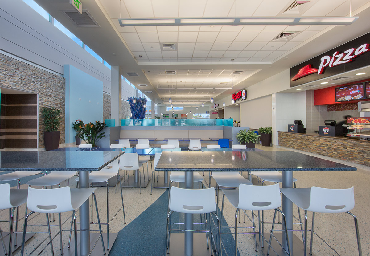  Interior design view at the Pompano Beach FL Service Plaza.