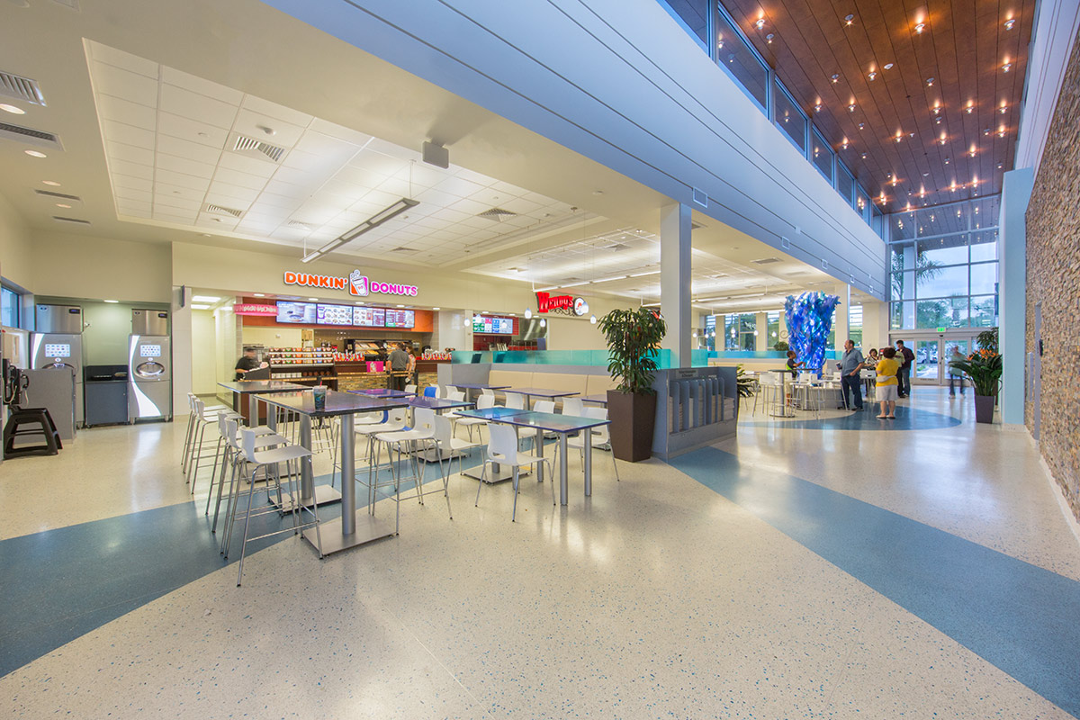  Interior design view at the Pompano Beach FL Service Plaza.