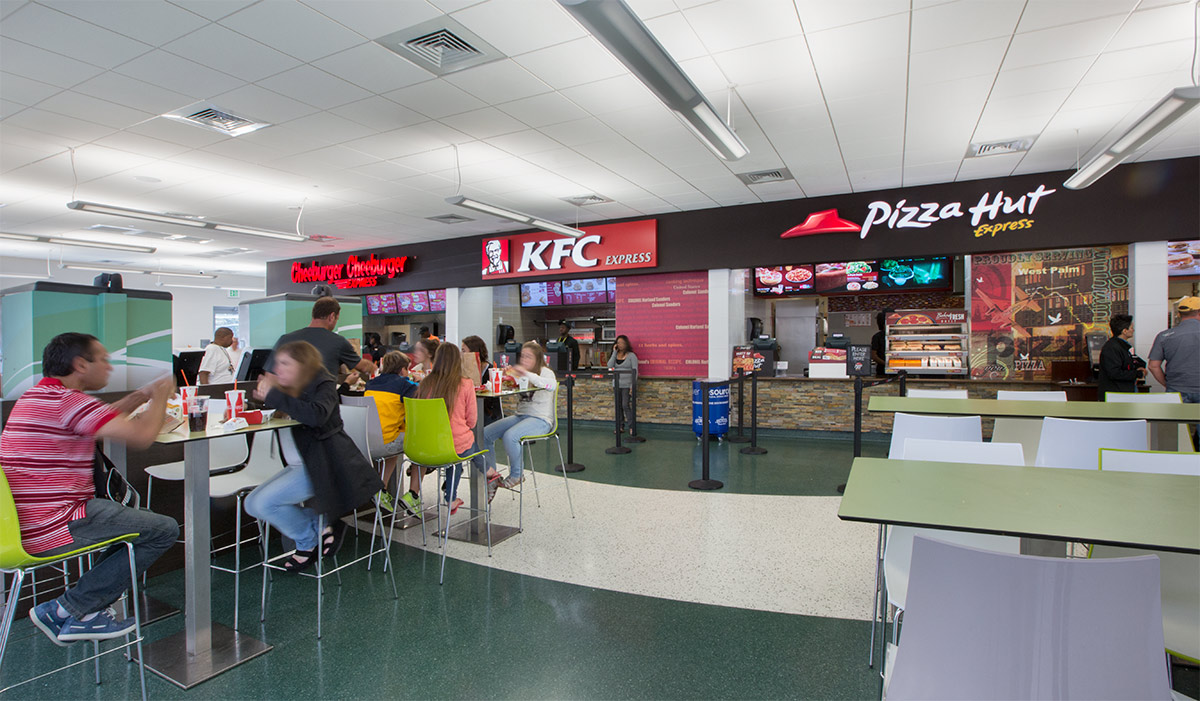  Interior design view at the West Palm Beach FL Service Plaza.