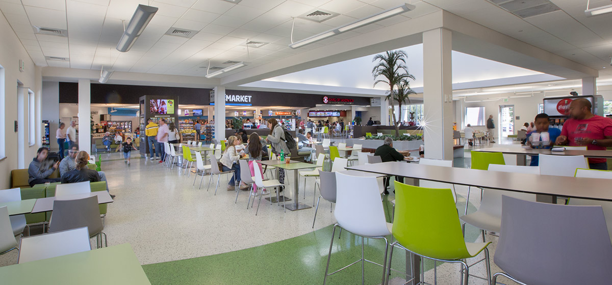  Interior design view at the West Palm Beach FL Service Plaza.